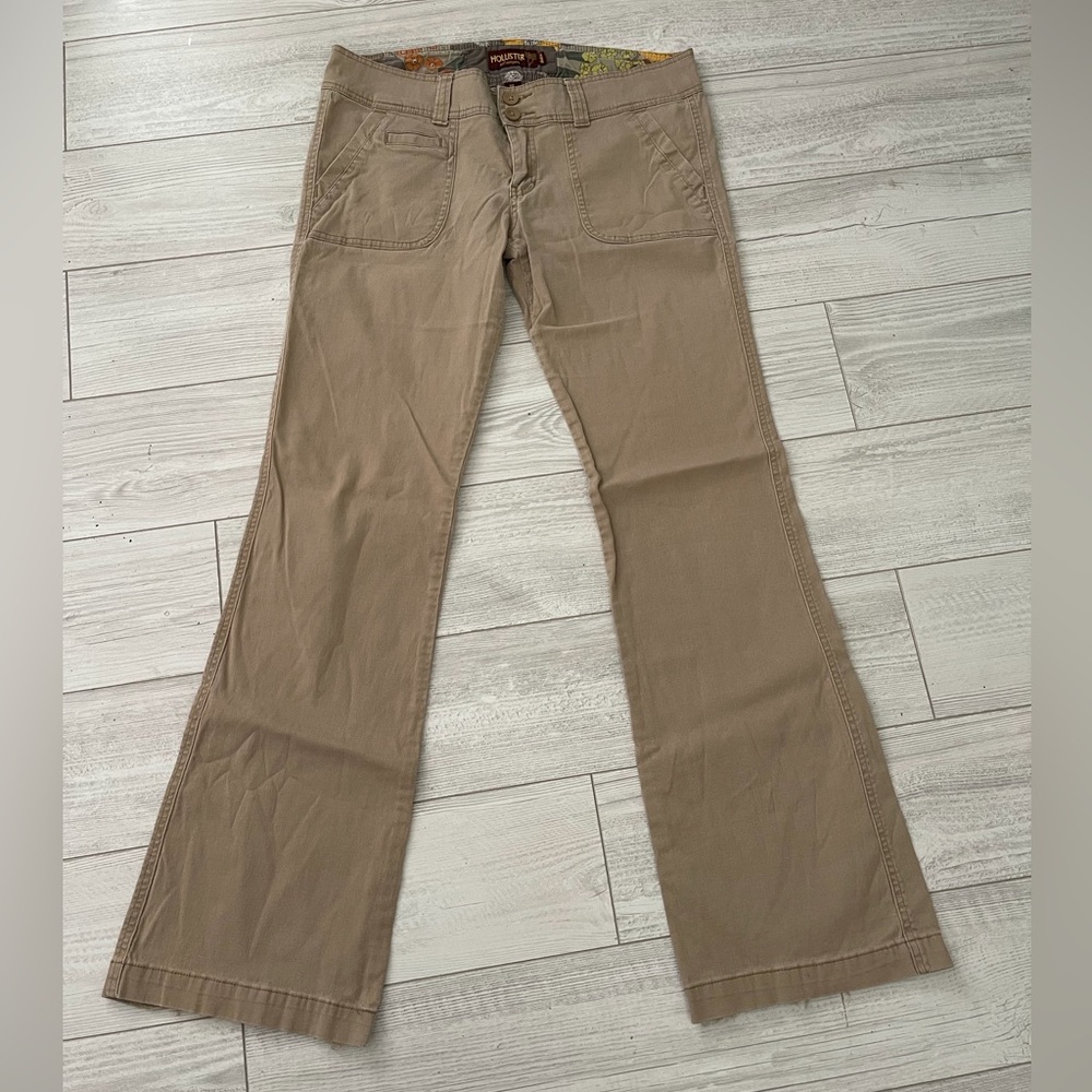 Hollister Surf Co Vintage Y2K Khaki Low Rise Pants Size 11L